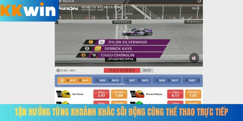 Tận hưởng từng khoảnh khắc sôi động cùng thể thao trực tiếp